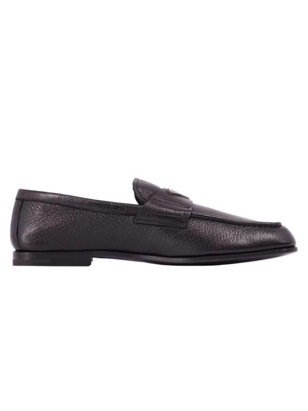Prada Loafers Moccasins Triangle Logo Leather - Picture 8 of 11